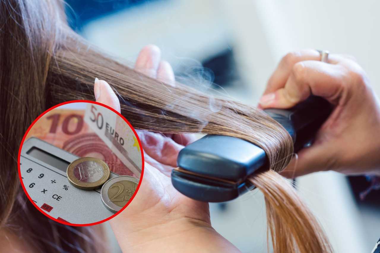 Consumo piastra per capelli - Fonte Adobestock