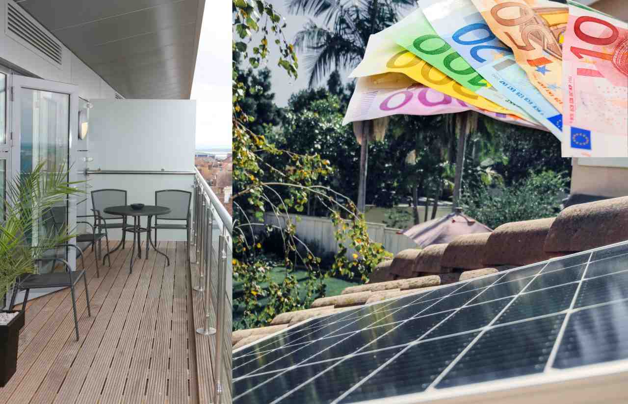 Pannello fotovoltaico in balcone - Fonte Pexels