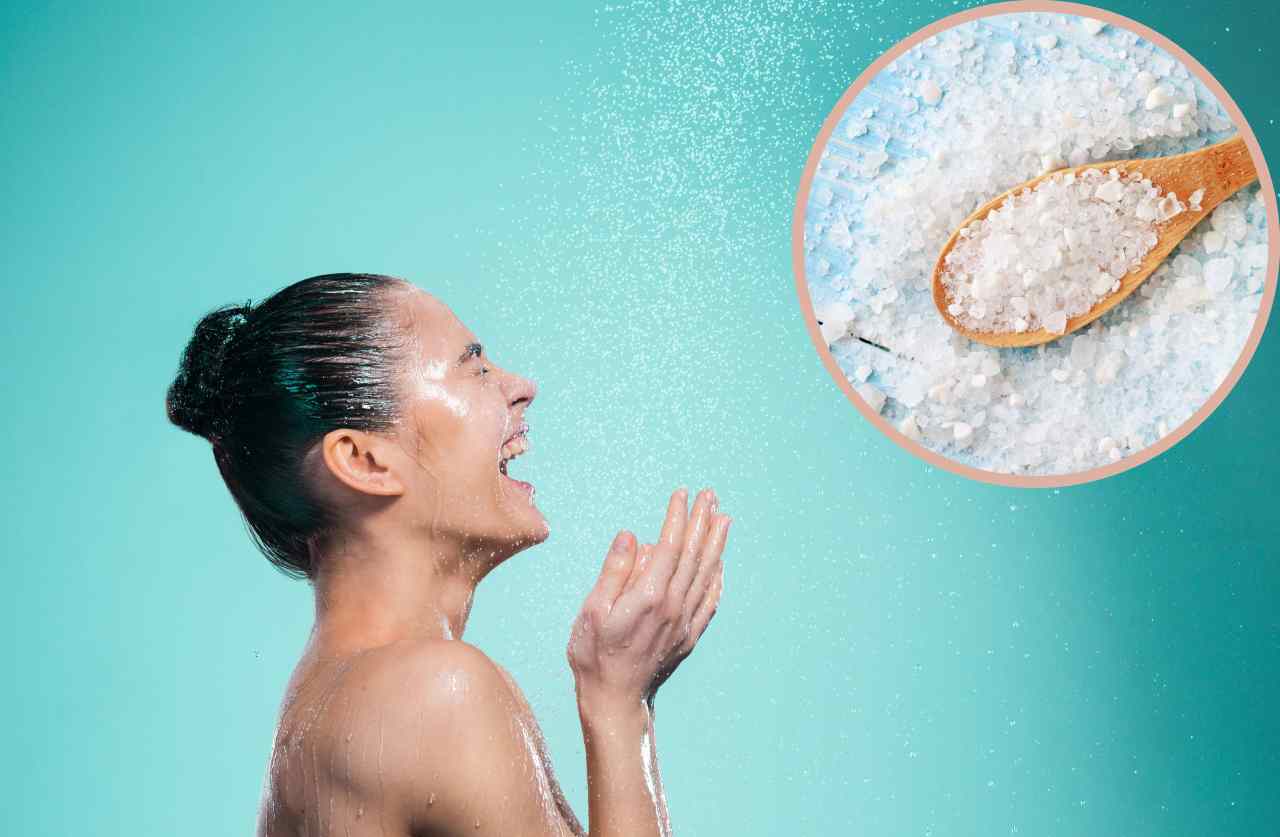 Sai perché dovresti fare la doccia con il sale, la stanno facendo in molti