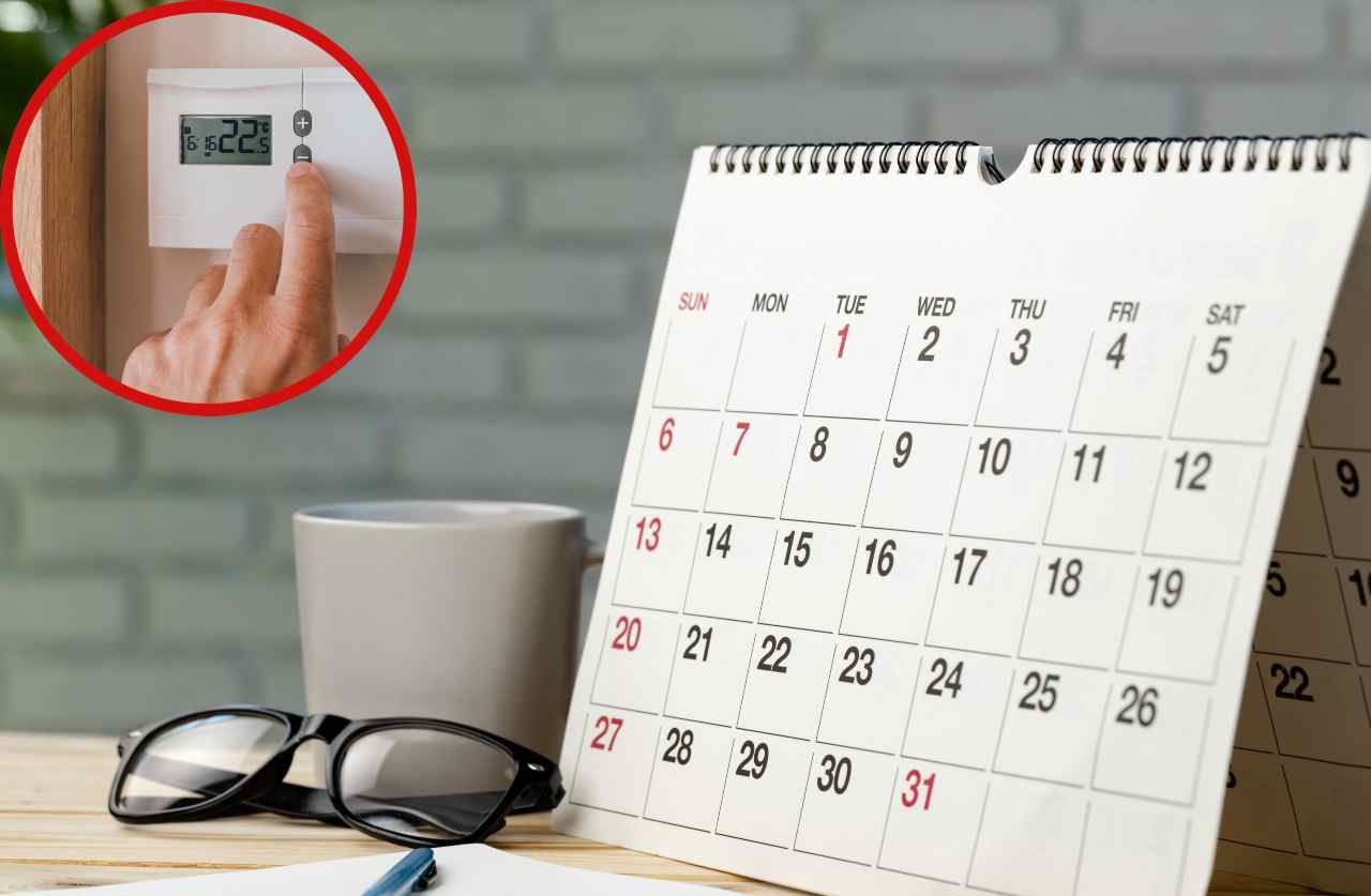 Salta l'accensione dei riscaldamenti, un bel calendario da consultare