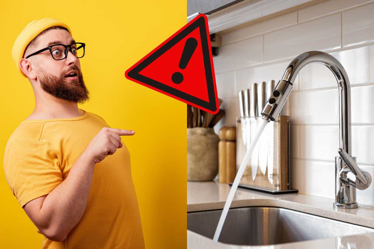 Spreco di acqua in cucina - Fonte AdobeStock