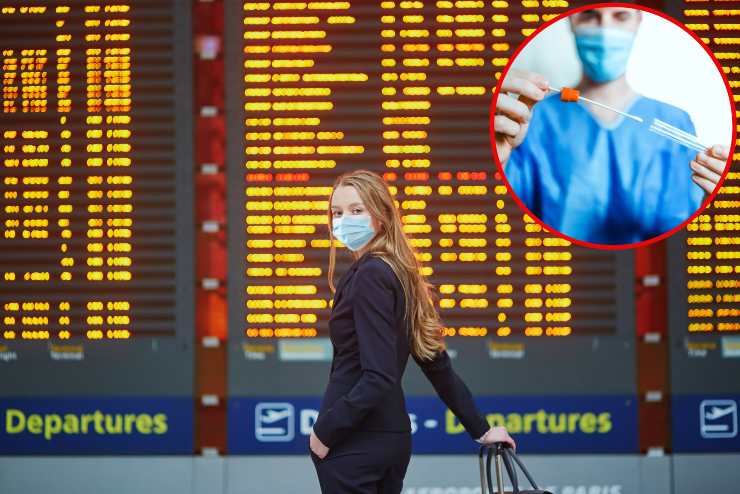 Tamponi covid in aeroporto - Fonte AdobeStock