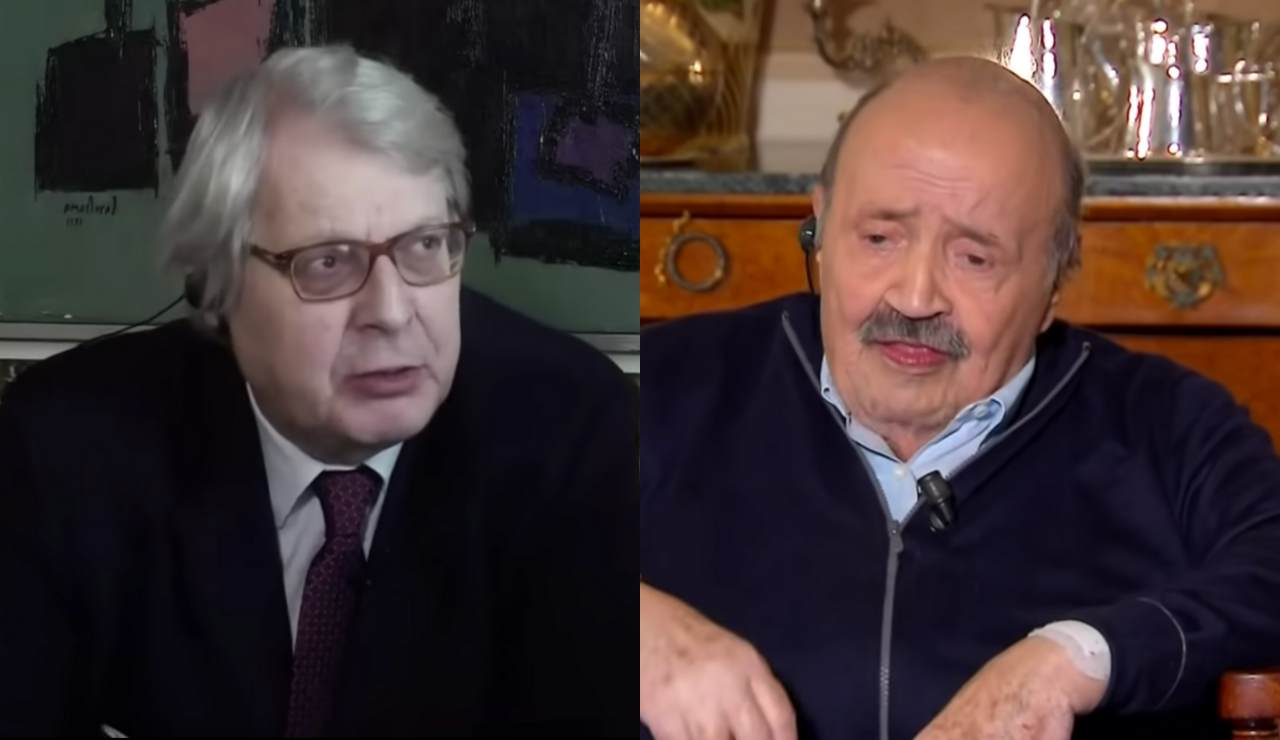 Maurizio Costanzo e Vittorio Sgarbi - Fonte La7 e Rai Replay