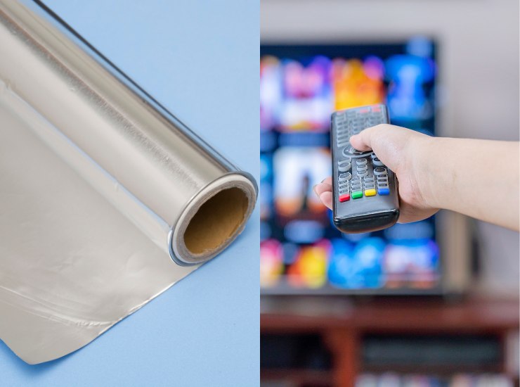 Come aggiustare il telecomando della tv con la carta stagnola - Fonte AdobeStock