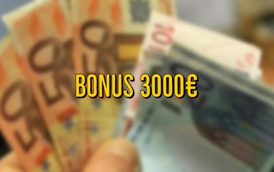 Bonus 3.000 euro in arrivo