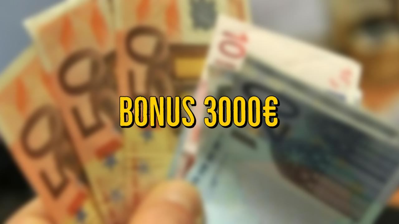 Bonus 3.000 euro in arrivo