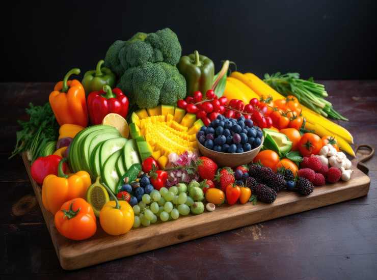 Frutta, verdura e ortaggi a tavola