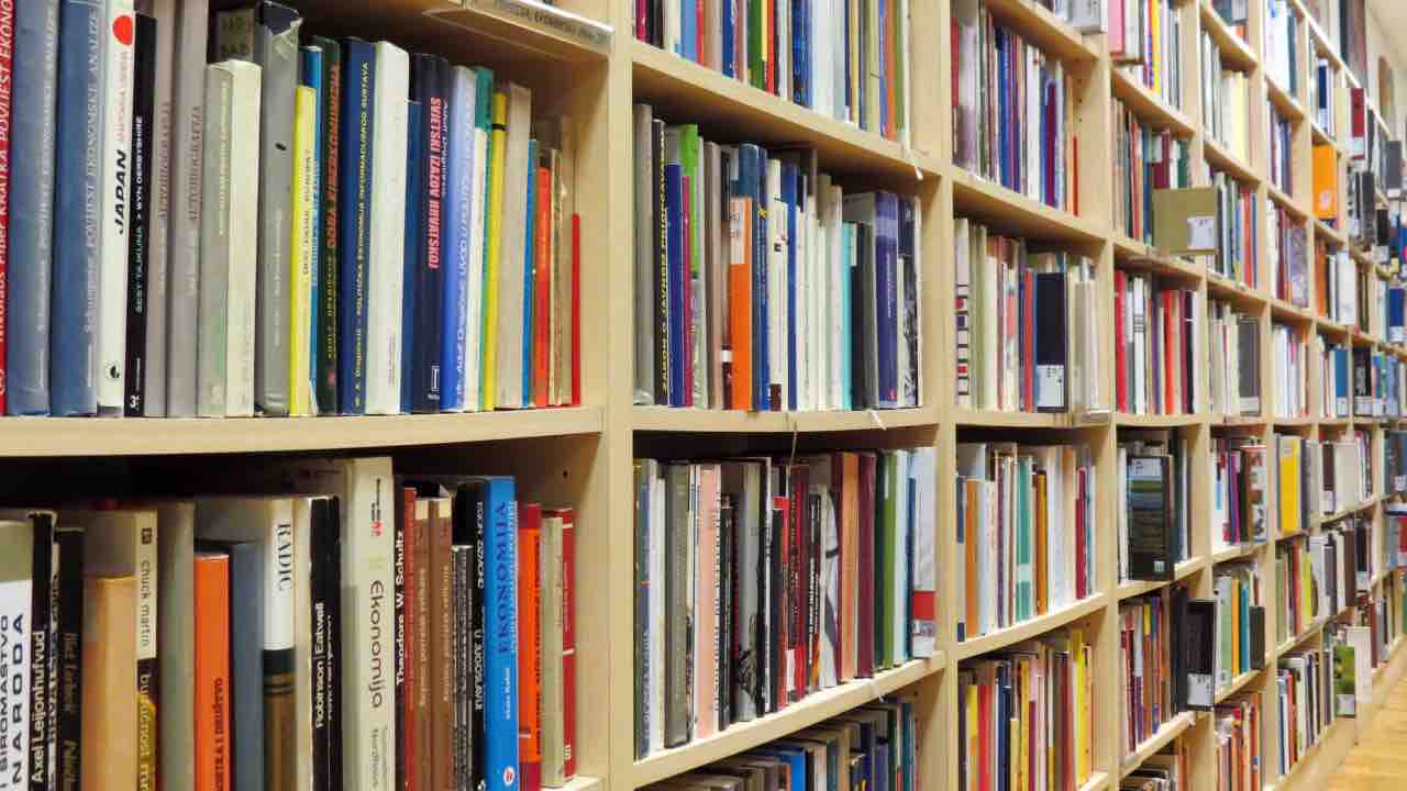 Libri in una libreria 