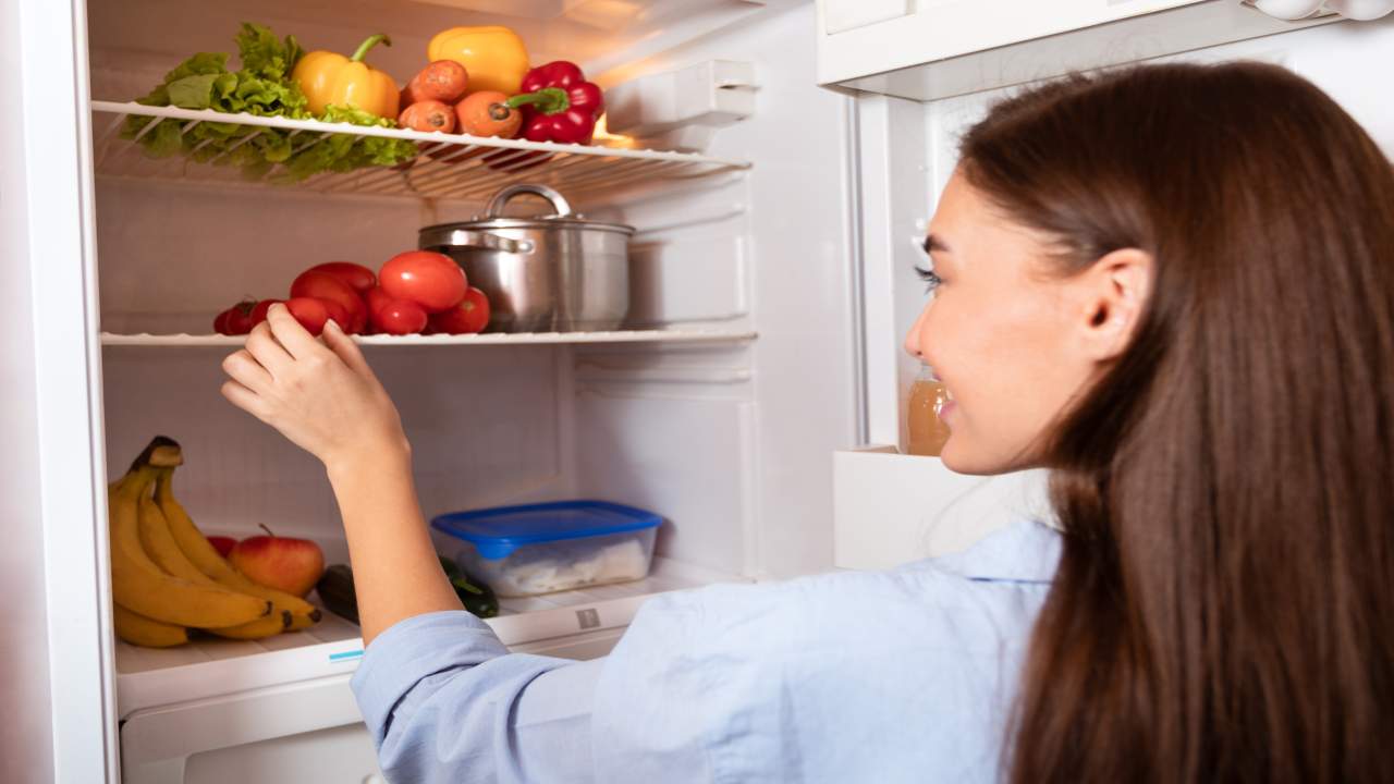 Riporre cibo in frigo 