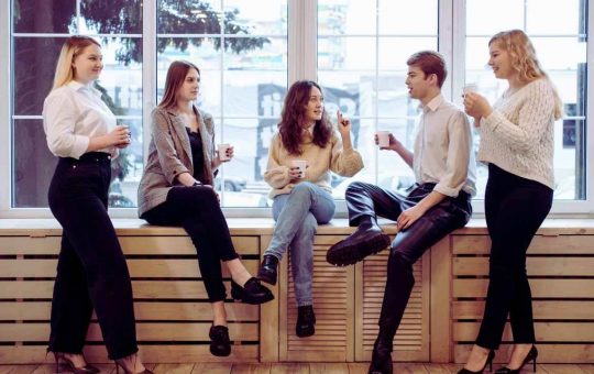 Lavoratori in pausa caffè