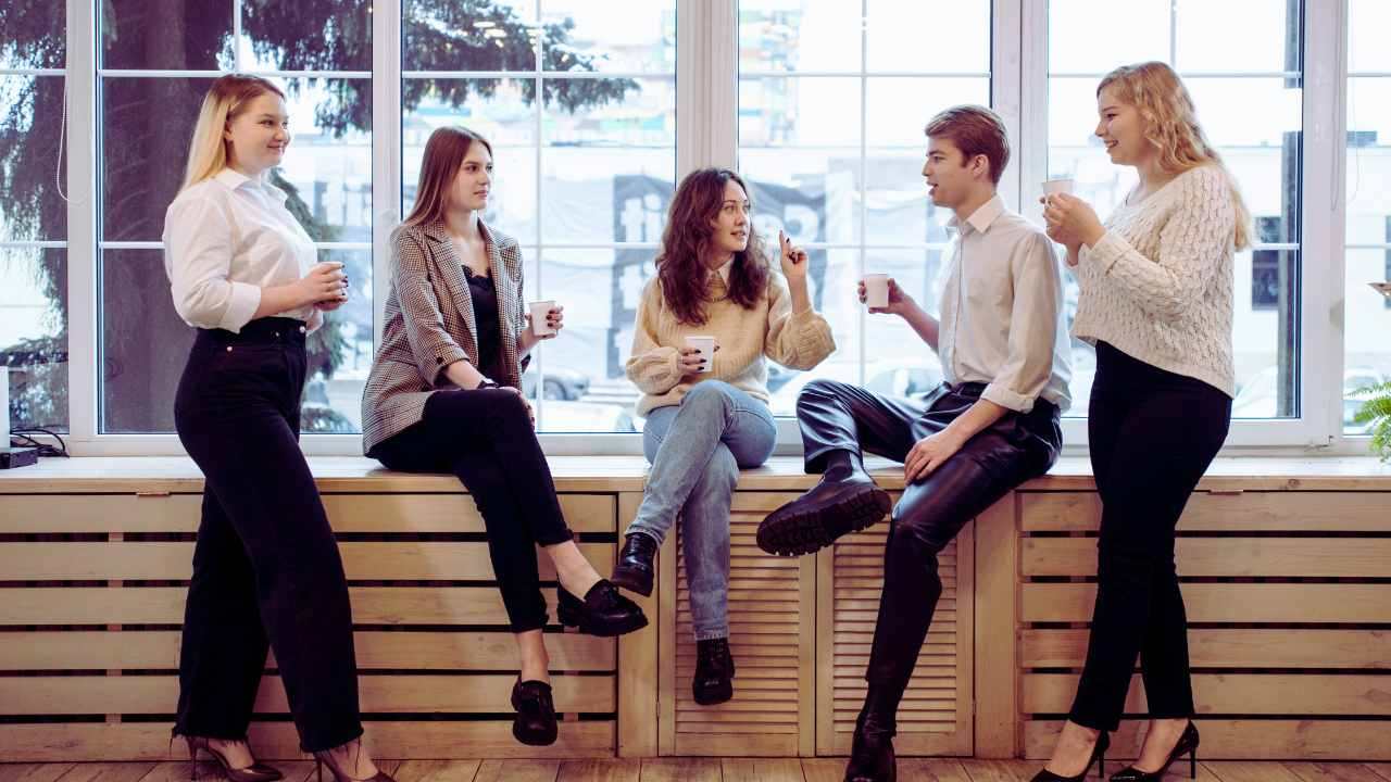 Lavoratori in pausa caffè