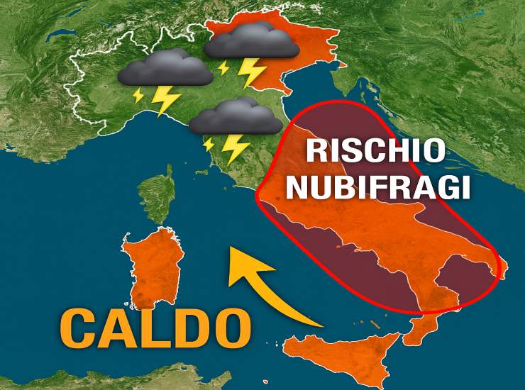 Meteo Italia, grande caldo e rischio temporali