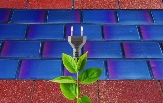 Tegole solari. energia rinnovabile