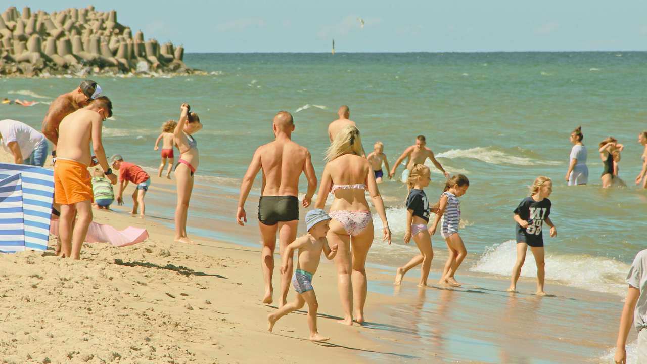 Bagnanti al mare