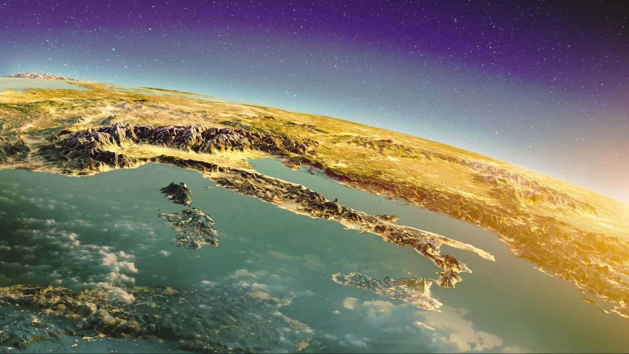 Italia vista dallo spazio (Canva) Newsecologia.it