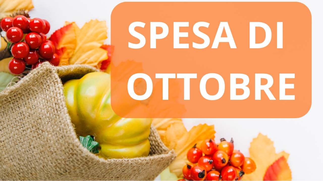 Spesa di ottobre